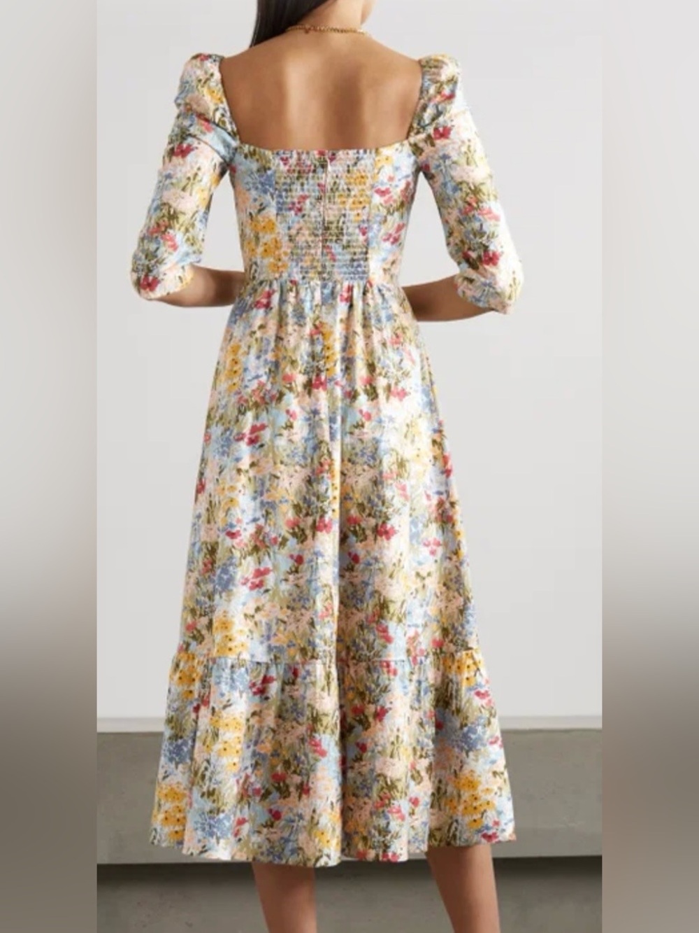 ❤️⭐️🌹 NWT and Beautiful! Reformation Cyprus Midi Dress, Size 6 🌹⭐️❤️ - Picture 4 of 13